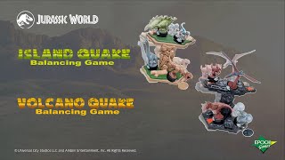 Epoch Games  Jurassic World Volcano・Island Quake Balancing Game [upl. by Aerbma370]