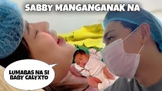 SABBY MANGANGANAK NA 😱😰😍 LUMABAS NA SI BABY CALYXTO sabbyandsophia yajifigueroa yabby [upl. by Burnley]