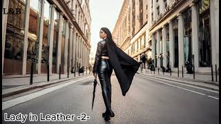 Lady in Leather 2 Leather Superhero leather superhero lookbook [upl. by Ashli988]