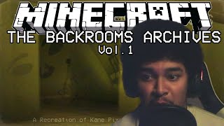 SOMETHING IS LURKING  The Backrooms Archives Vol1 Pt1  Minecraft Adventure Horror Map 1201 [upl. by Atalee]