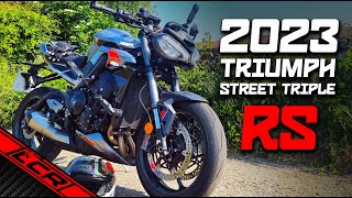 2023 Triumph Street Triple RS  First Ride Review [upl. by Selle853]