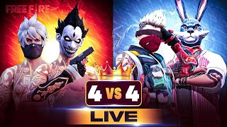 🔴4v4 CUSTOM w SUBSCRIBERS TEAM  FREE FIRE LIVE  🔥👽 freefirelive classyfreefire [upl. by Annoled387]