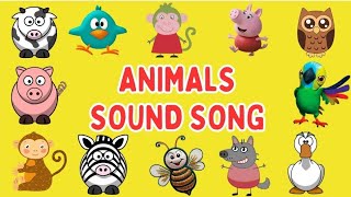 Animal sounds song  Sounds That Animals Make  Nursery Rhymes [upl. by Childs735]