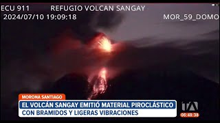 Chimborazo afectado por la caída de ceniza del Volcán Sangay [upl. by Remy]