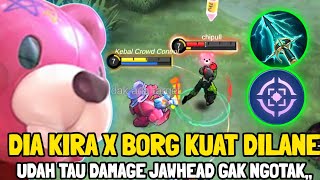 Ketika X borg Salah Pilih Lawan Diexplane🔥 Jawhead Explane Instan Kill  Top Global Jawhead Mlbb [upl. by Anauqal]