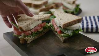 Galbani® Fresh Mozzarella Caprese Sandwich in 15 Seconds [upl. by Frieda]