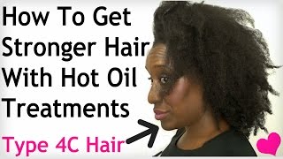 Do It Yourself Hot Oil Treatment for DRY Tangled NATURAL HAIR Prevent Breakage and Knots [upl. by Anaitit]