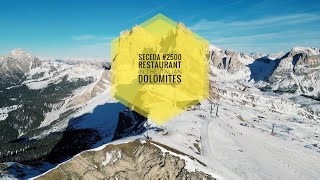 Seceda in the Winter  Seceda2500 restaurant  Fabulous Dolomites  Feb 2023 [upl. by Alonzo]