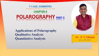 TYBScAnal ChemLecture53PolarographyPart5 [upl. by Thorr213]