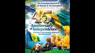 St Vincent amp The Grenadines 45th Anniversary of Independence Flag Raising Ceremony 2024 [upl. by Ball]