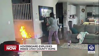 Utah Family Issues Warning After Hoverboard Explodes Inside Home [upl. by Kleeman]