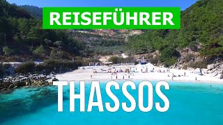 Urlaub in Thassos Griechenland  Strände Orte Natur Meer  4k Video  Insel Thassos was zu sehen [upl. by Medeah]