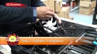 Thermaltake  How to install All in One Liquid Cooling System [upl. by Korwun]