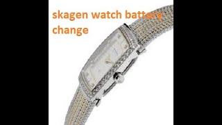 Diamond Skagen watch battery change [upl. by Accebor421]