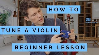 How To Tune A Violin  For Beginners  Easy [upl. by Ennalorac171]