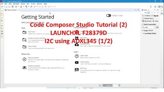 LaunchXL F28379D in Code Composer Studio CCSI2CADXL34512 [upl. by Oby]