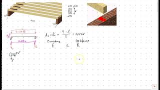 Teil  1  Druckspannungsbemessung Holzbalkendecke Mechanik Statik Grundlagen [upl. by Aennyl]