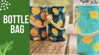 Diy Bottle Bag Holder  Easy Bottle Bag Tutorial  Making Easy Method  Stitching IDeas [upl. by Lenrad]