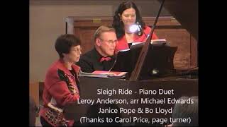 Sleigh Ride  Leroy Anderson  Piano 4 Hands [upl. by Stutzman374]