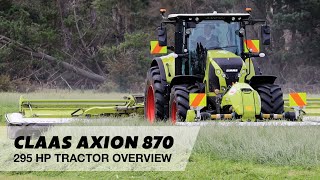 CLAAS AXION 870 Tractor Overview  CLAAS Harvest Centre [upl. by Carolann]