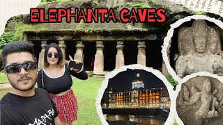 Hum Pahuch Gaye Elephanta Caves Mumbai  1500 Year Old Shiv Mandir  Dimple Sourabh Vlogs [upl. by Ennayar]