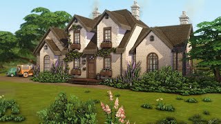 The Sims 4 Countryside Family Farm with Barn Cottage Living Stop Motion NoCC [upl. by Roselle]