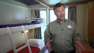 Disney Cruise Lines Stateroom Tour [upl. by Aden]