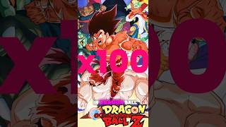 Gokus Strongest Kaioken x100  Dragon Ball shorts [upl. by Suicul]