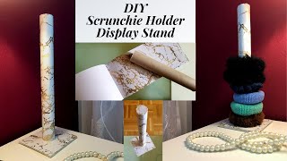 DIY Easy Scrunchie Holder Display Stand  Perfect storage solution for scrunchies amp hair accessories [upl. by Fiske325]