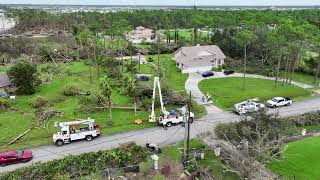 Tornado Damage in The Acreage in West Palm Beach FL [upl. by Aneehsram537]