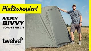 Platzwunder XXL Bivvy vorgestellt Prologic Fulcrum Bivvy  2Mann Karpfenzelt  Angelzelt [upl. by Suirred384]