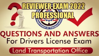 LTO LTMS PORTAL REVIEWER EXAM PROFESSIONAL DRIVERS LICENCE [upl. by Ninehc]