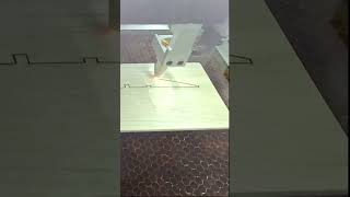 Laser Cutting an Airfoil Demo lasercutting rcplane [upl. by Ayeka]