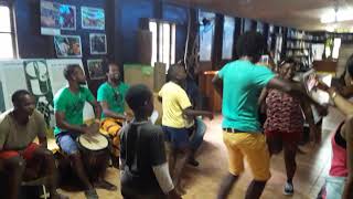 Part 2  Jamaican Maroon Dance  Dancing with the Carlestown Maroons In Portland Jamaica Shorts [upl. by Nelyt]