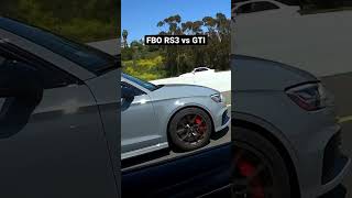 Full Bolt On E85 RS3 vs Hybrid GTI Manual [upl. by Ahcirt]