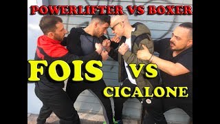 Pugile VS Powerlifter  Cicalone VS Giovanni Fois sul Ring [upl. by Sudnor914]