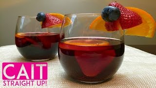 Red Sangria Recipe  How To Make Sangria  Cait Straight Up [upl. by Armallas679]