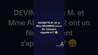 BLAGUE  Monsieur et Madame ABHORRER ont un fils [upl. by Sandy]