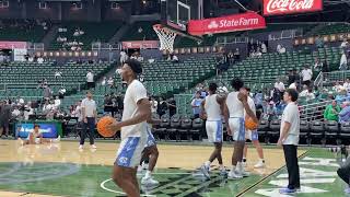 UNC Basketball Tar Heels Warming up at Hawaii 1 [upl. by Tammie169]