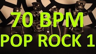 70 BPM  Pop Rock  44 Drum Track  Metronome  Drum Beat [upl. by Hartzke]