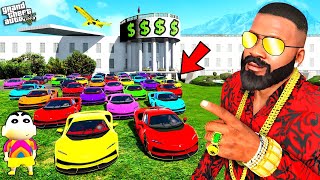 Franklin Upgrading New QUINTILLIONAIRE HOUSE In GTA 5  FRANKLIN SHINCHAN amp CHOP [upl. by Aletse]