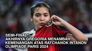 Gregoria Mariska Tunjung INA VS Ratchanok Intanon THA  Perempatfinal Olimpiade Paris 2024 [upl. by Pavyer]