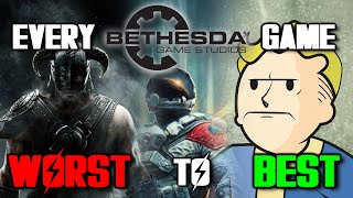 EVERY Bethesda Game Ranked from Worst to Best [upl. by Ahkeber]