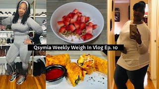 Qsymia Weight Loss Journey Ep 10  Workouts  Weigh In  Meals  Soul Food Egg Rolls  Protein [upl. by Korten]