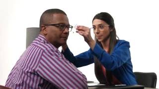 Fitting and Dispensing Progressive Lenses Measure Pantoscopic Tilt [upl. by Ahsinel]