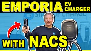 I Review The Emporia EV Charger With The North American Charging Standard NACS Connector [upl. by Eive]