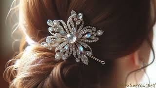 Elegant hairpins hair brooch  AI generated  2024 designs [upl. by Norreht]