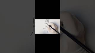 Draw easily endocrine glands in human youtubeshortsyt ilamparadise [upl. by Powell]