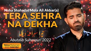 Tera Sehra Na Dekha  Abutalib Sultanpuri Noha 2022  Noha Shahadat Ali AKbar 2022  6 Muharram Noha [upl. by Maxantia]