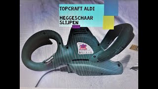 heggeschaar aldi topcraft slijpen [upl. by Marvella964]